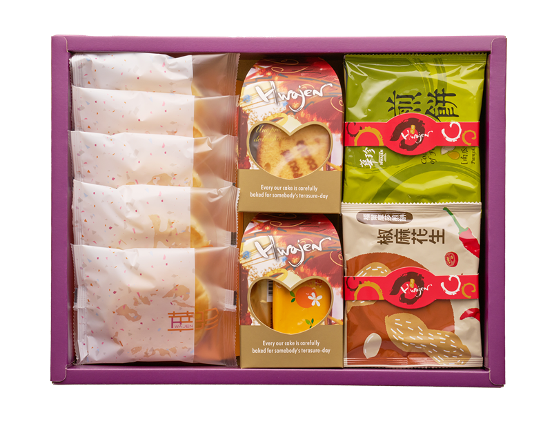 屏東東港伴手禮-華珍食品,鳳采禮盒A